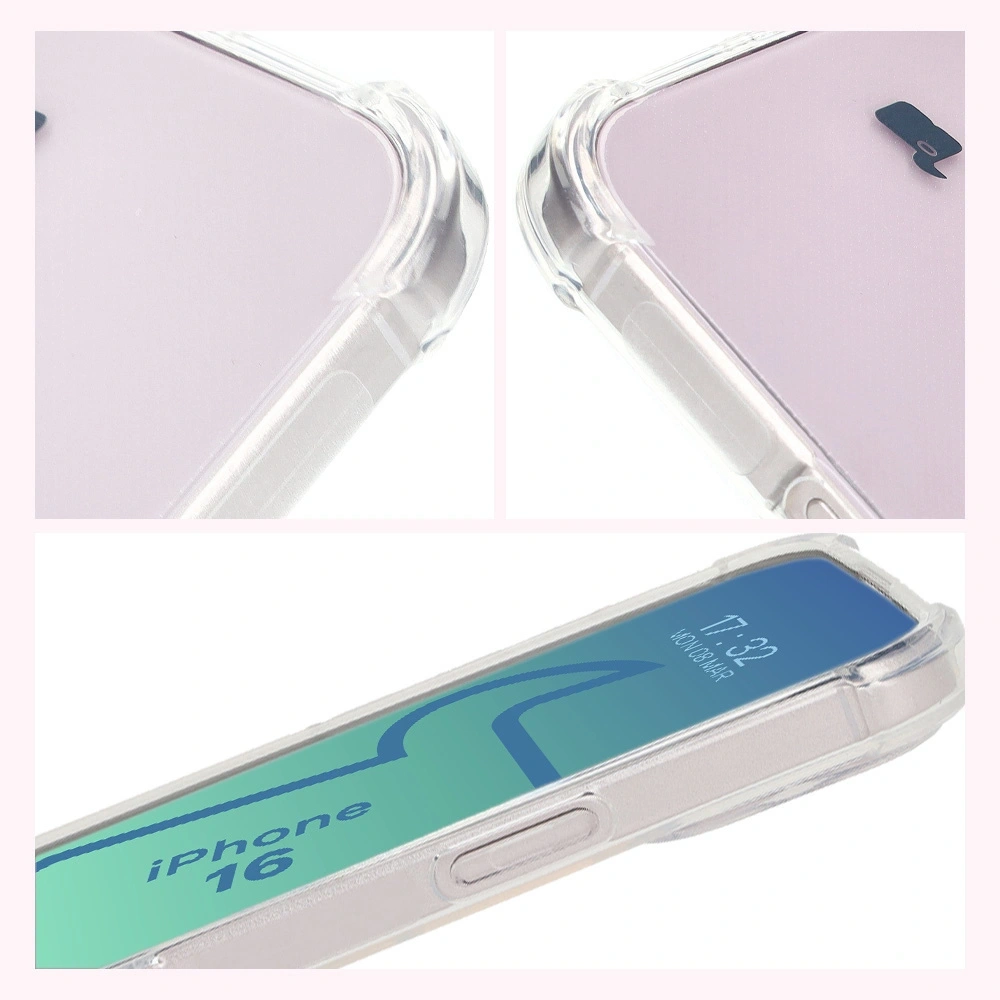 Elastyczne etui Bizon Case Salpa do Apple iPhone 16 przezroczyste