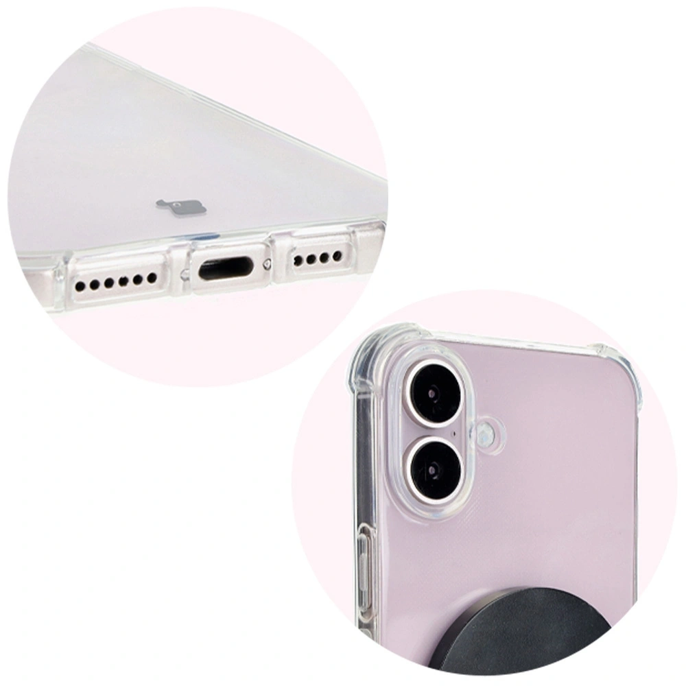 Elastyczne etui Bizon Case Salpa do Apple iPhone 16 przezroczyste