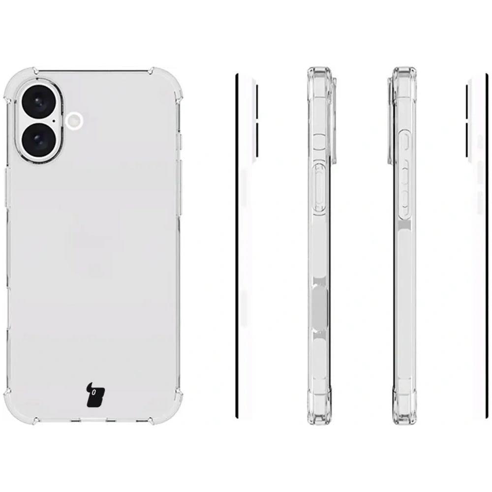 Elastyczne etui Bizon Case Salpa do Apple iPhone 16 Plus przezroczyste
