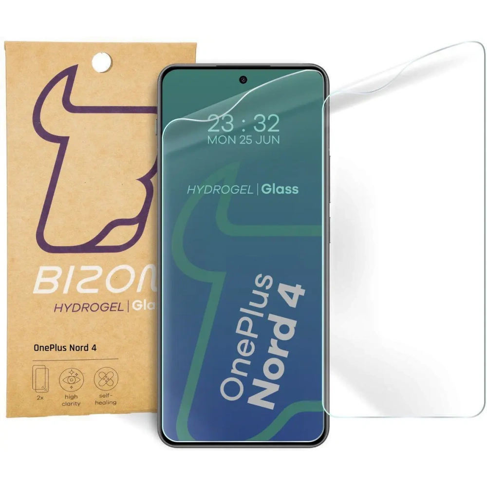 Folia hydrożelowa na ekran Bizon Glass Hydrogel Front do OnePlus Nord 4 [2 PACK]