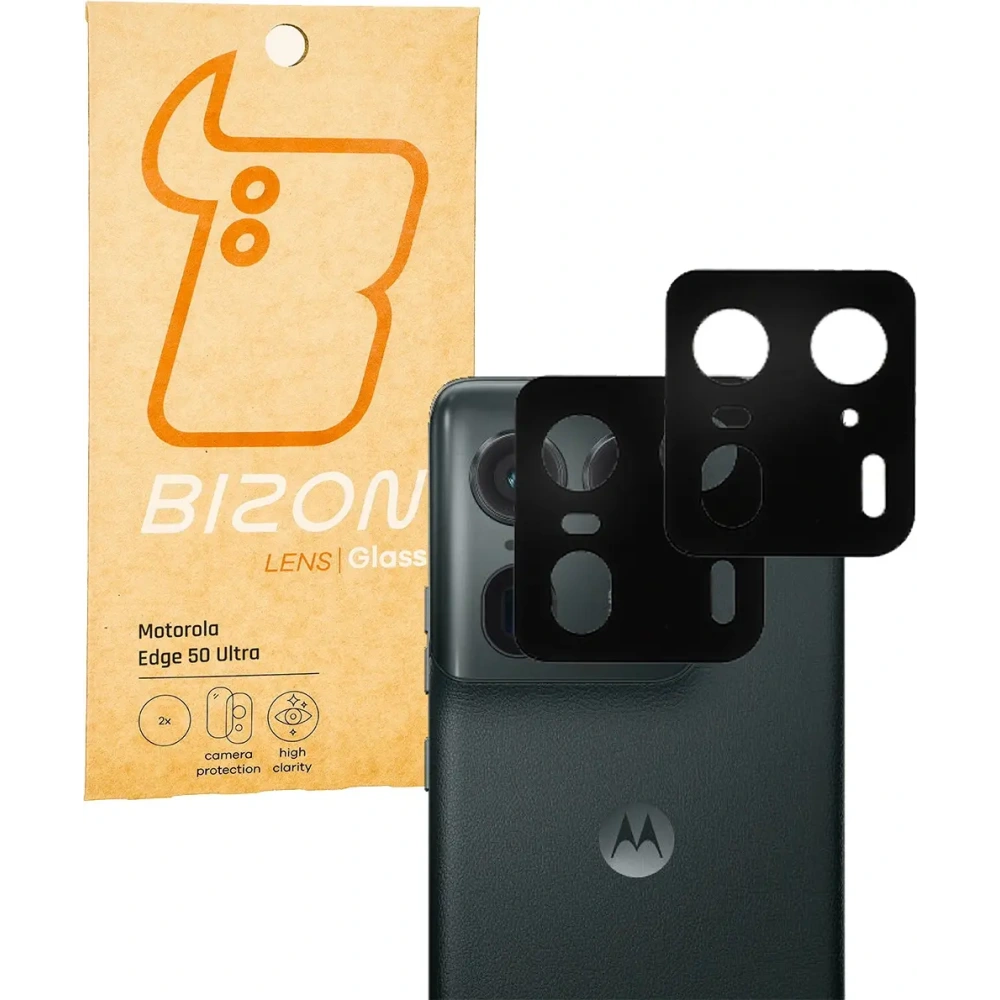 Szkło na aparat Bizon Glass Lens do Motorola Edge 50 Ultra [2 PACK]
