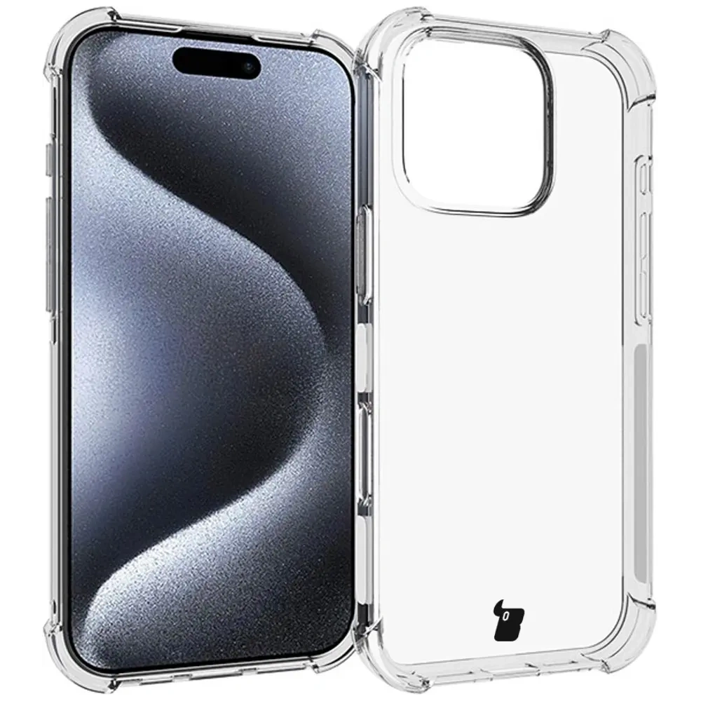 Elastyczne etui Bizon Case Salpa do Apple iPhone 16 Pro przezroczyste