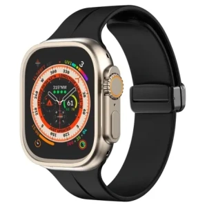 Kup Silikonový pásek Bizon Strap Watch Silicone pro Apple Watch 44/45/46/49 mm černý - BIZ6169 - {ean13} - Sklep Home Screen