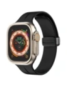 Bizon szíjas óra szilikon Apple óra 44/45/46/49 mm fekete
