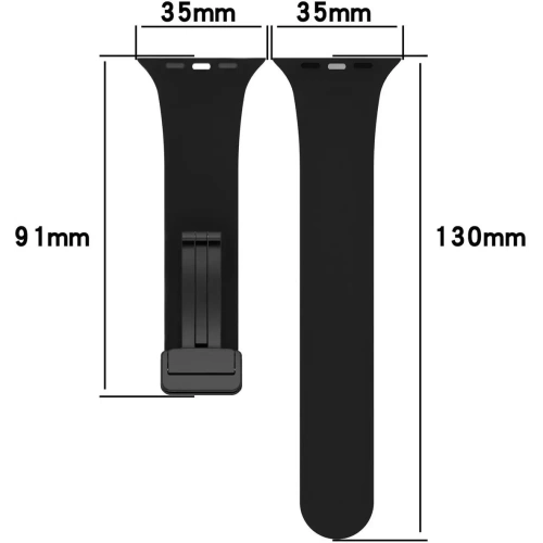 Kup Bizon szíjas óra szilikon Apple óra 44/45/46/49 mm fekete - BIZ6169 - {ean13} - Sklep Home Screen