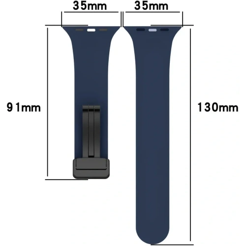 Kup Bizon Strap Uhr Silikon Apple Uhr 44/45/46/49 mm navy blau - BIZ6170 - {ean13} - Sklep Home Screen