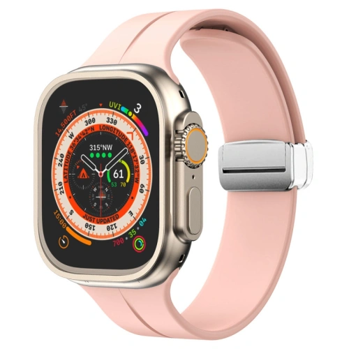 Kup Silikonový pásek Bizon Strap Watch Silicone do Apple Watch 44/45/46/49 mm růžový - BIZ6171 - {ean13} - Sklep Home Screen