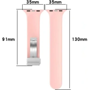 Kup Silikonový pásek Bizon Strap Watch Silicone do Apple Watch 44/45/46/49 mm růžový - BIZ6171 - {ean13} - Sklep Home Screen