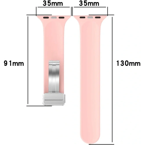 Kup Silikonový pásek Bizon Strap Watch Silicone do Apple Watch 44/45/46/49 mm růžový - BIZ6171 - {ean13} - Sklep Home Screen