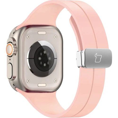 Kup Silikonový pásek Bizon Strap Watch Silicone do Apple Watch 44/45/46/49 mm růžový - BIZ6171 - {ean13} - Sklep Home Screen