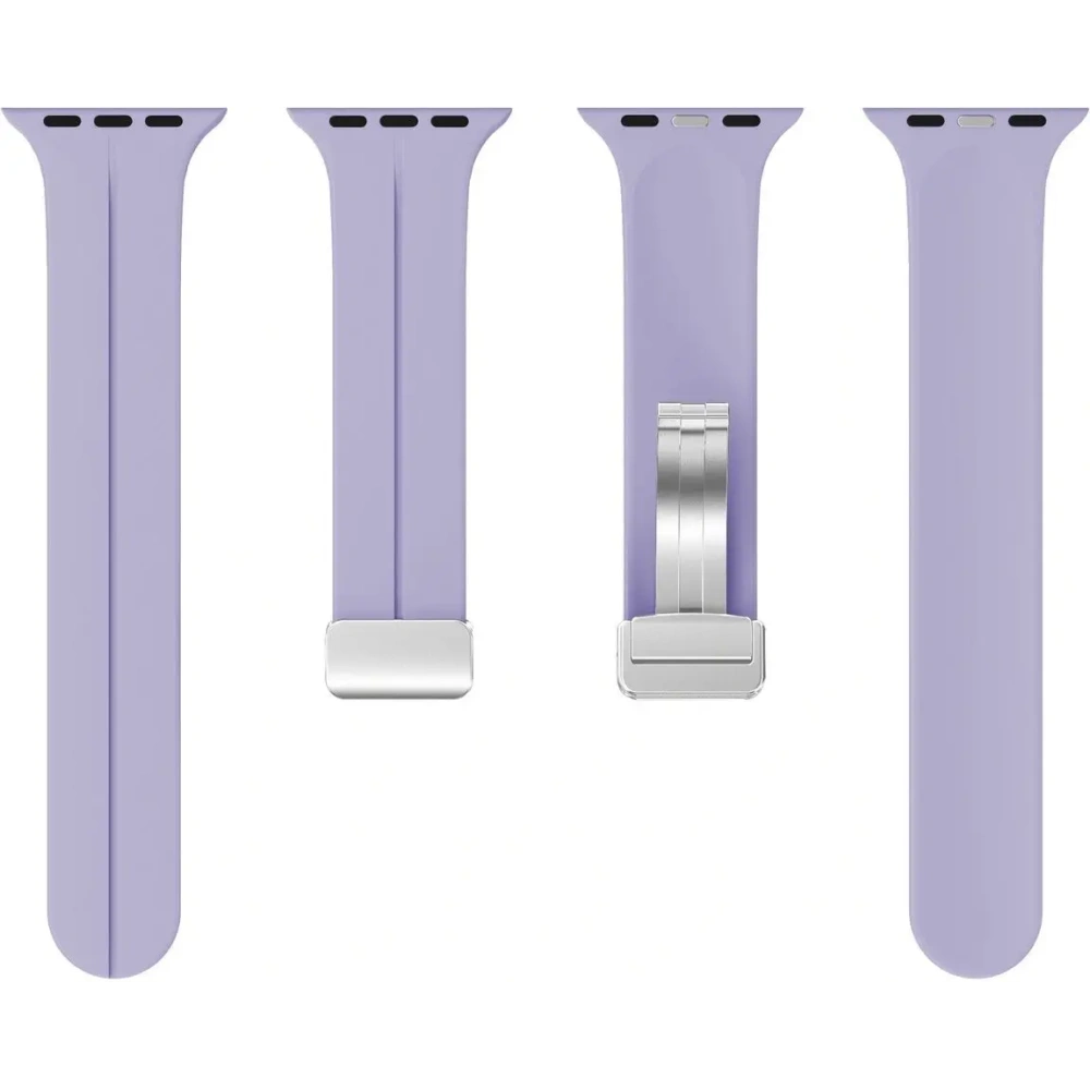 Silikonowy pasek Bizon Strap Watch Silicone do Apple Watch 44/45/46/49 mm lawendowy