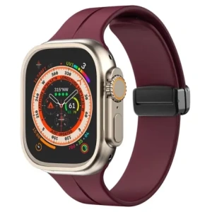 Kup Silikonový pásek Bizon Strap Watch Silicone do Apple Watch 44/45/46/49 mm burgundský - BIZ6173 - {ean13} - Sklep Home Screen