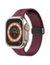 Bizon Strap Óra Szilikon Apple Óra 44/45/46/49 mm bordó