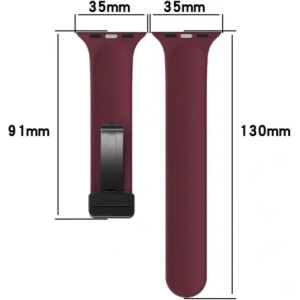 Kup Silikonový pásek Bizon Strap Watch Silicone do Apple Watch 44/45/46/49 mm burgundský - BIZ6173 - {ean13} - Sklep Home Screen