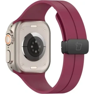 Kup Silikonový pásek Bizon Strap Watch Silicone do Apple Watch 44/45/46/49 mm burgundský - BIZ6173 - {ean13} - Sklep Home Screen