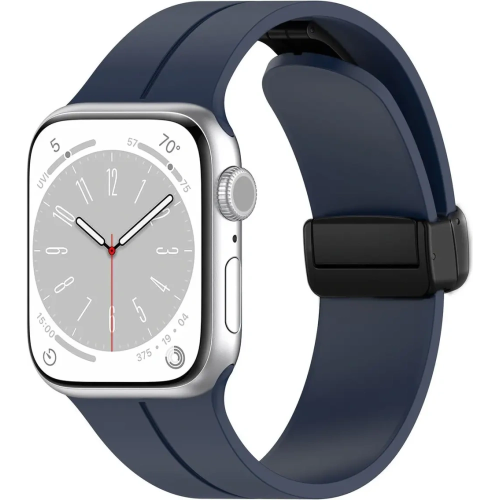 Silikonowy pasek Bizon Strap Watch Silicone do Apple Watch 38/40/41/42 mm granatowy