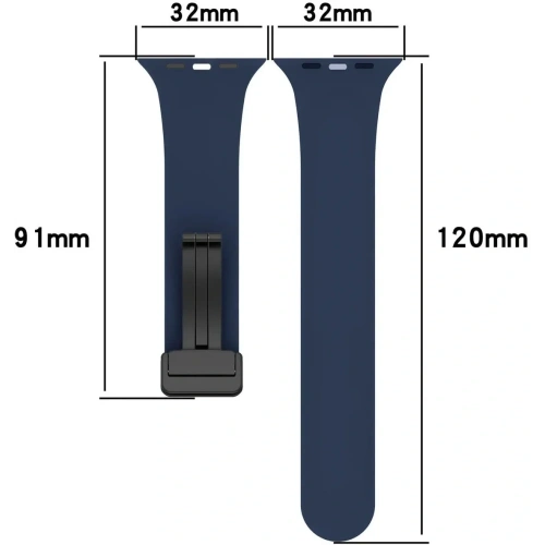 Kup Silikonový pásek Bizon Strap Watch Silicone do Apple Watch 38/40/41/42 mm tmavě modrý - BIZ6175 - {ean13} - Sklep Home Screen