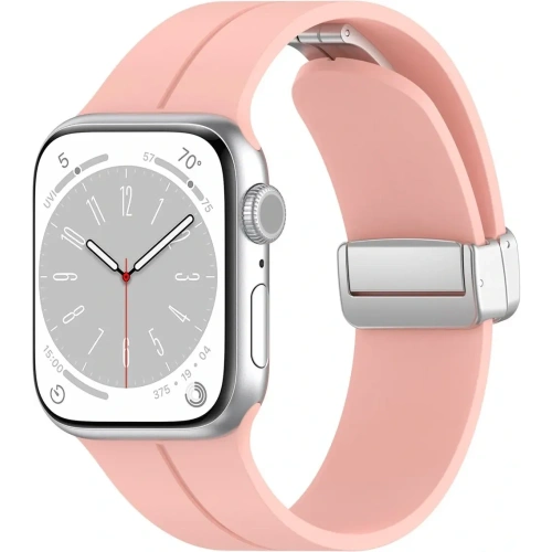 Kup Silikonový pásek Bizon Strap Watch Silicone do Apple Watch 38/40/41/42 mm růžový - BIZ6176 - {ean13} - Sklep Home Screen