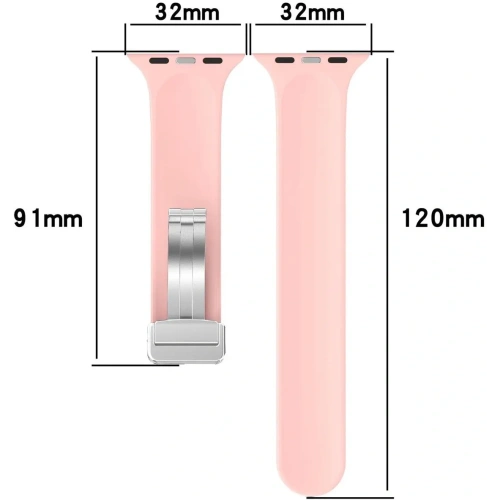 Kup Silikonový pásek Bizon Strap Watch Silicone do Apple Watch 38/40/41/42 mm růžový - BIZ6176 - {ean13} - Sklep Home Screen