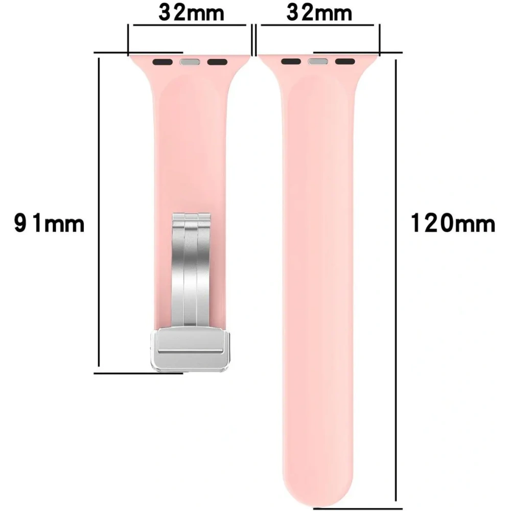 Silikonowy pasek Bizon Strap Watch Silicone do Apple Watch 38/40/41/42 mm różowy