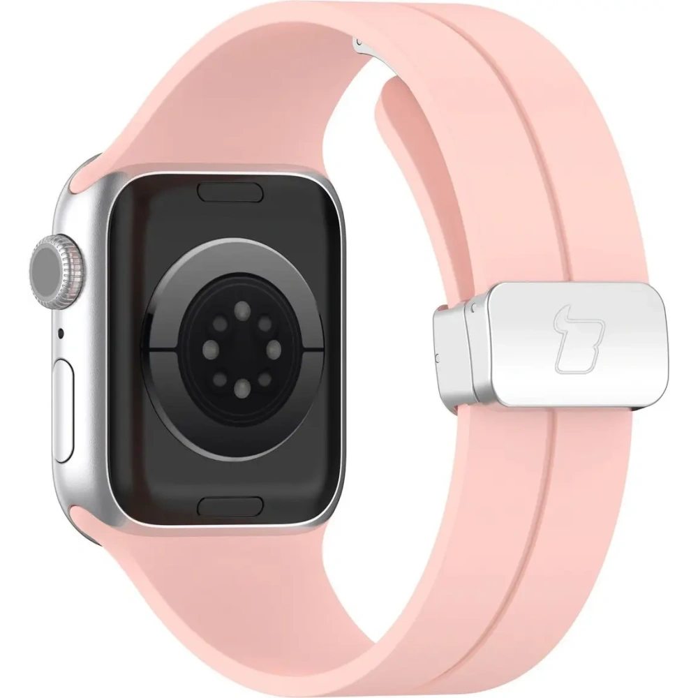 Silikonowy pasek Bizon Strap Watch Silicone do Apple Watch 38/40/41/42 mm różowy
