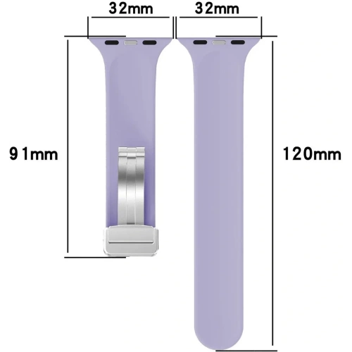 Kup Silikonový pás Bison Strap Watch Silicone do Apple Watch 38/40/41/42 mm levandulový - BIZ6177 - {ean13} - Sklep Home Screen