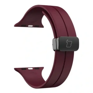 Kup Bizon Strap Uhr Silikon Apple Uhr 38/40/41/42 mm burgunderrot - BIZ6178 - {ean13} - Sklep Home Screen