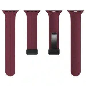 Kup Bizon Strap Uhr Silikon Apple Uhr 38/40/41/42 mm burgunderrot - BIZ6178 - {ean13} - Sklep Home Screen