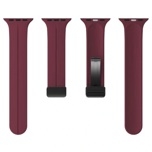 Buy Bizon Strap Watch Silicone Apple Watch 38/40/41/42 mm burgundy - BIZ6178 - {ean13} - Home Screen Store Europe