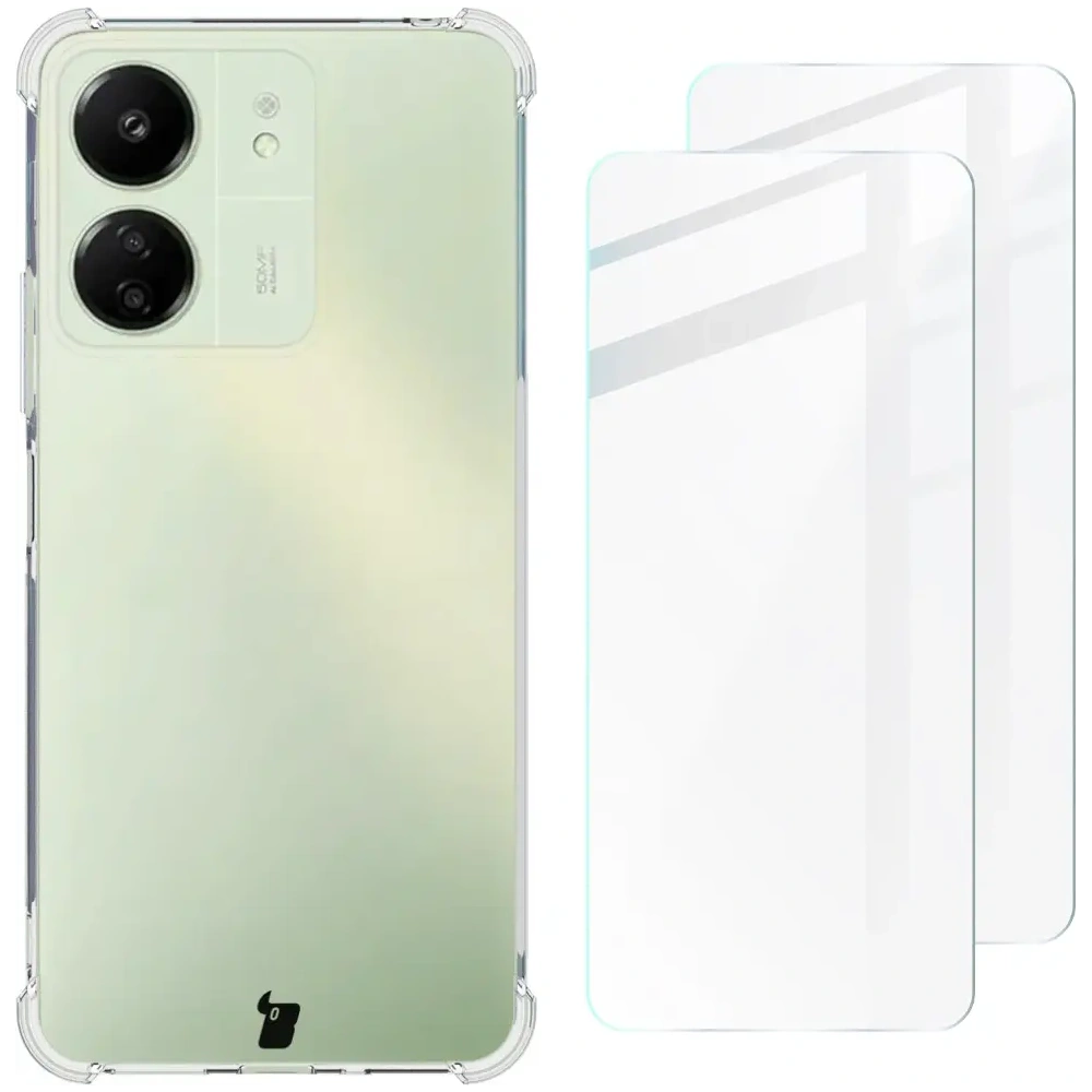 Etui + 2x szkło na ekran Bizon Case Clear Pack do Xiaomi Redmi 4G przezroczyste