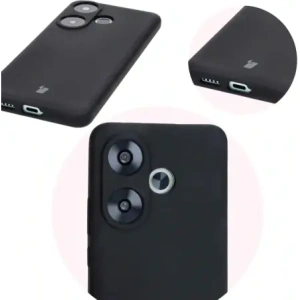 Kup Silikonowe etui Bizon Soft Case do Xiaomi Poco F6 czarne - BIZ6180 - {ean13} - Sklep Home Screen