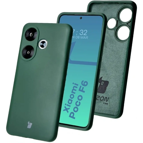 Kup Bizon Soft Case Xiaomi Poco F6 dunkelgrün - BIZ6181 - {ean13} - Sklep Home Screen