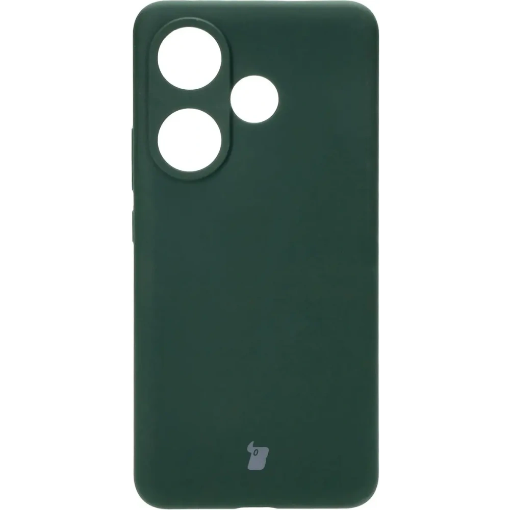 Silikonowe etui Bizon Soft Case do Xiaomi Poco F6 ciemnozielone