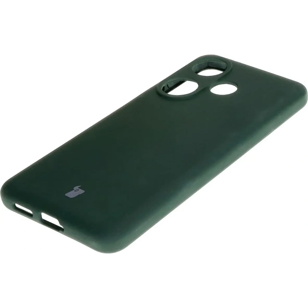 Silikonowe etui Bizon Soft Case do Xiaomi Poco F6 ciemnozielone