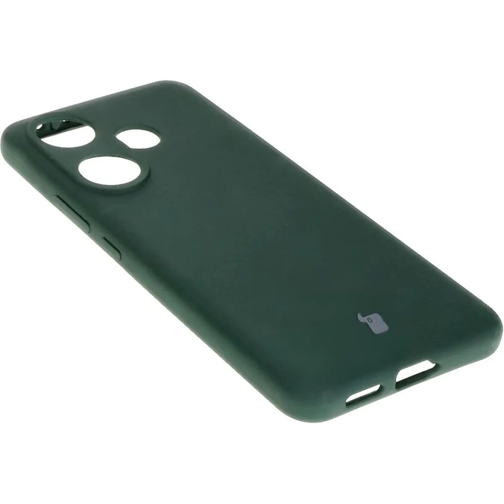 Silikonowe etui Bizon Soft Case do Xiaomi Poco F6 ciemnozielone
