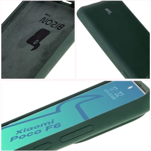 Kup Bizon Soft Case Xiaomi Poco F6 dunkelgrün - BIZ6181 - {ean13} - Sklep Home Screen