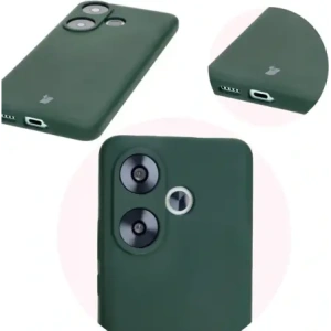 Kup Silikonowe etui Bizon Soft Case do Xiaomi Poco F6 ciemnozielone - BIZ6181 - {ean13} - Sklep Home Screen