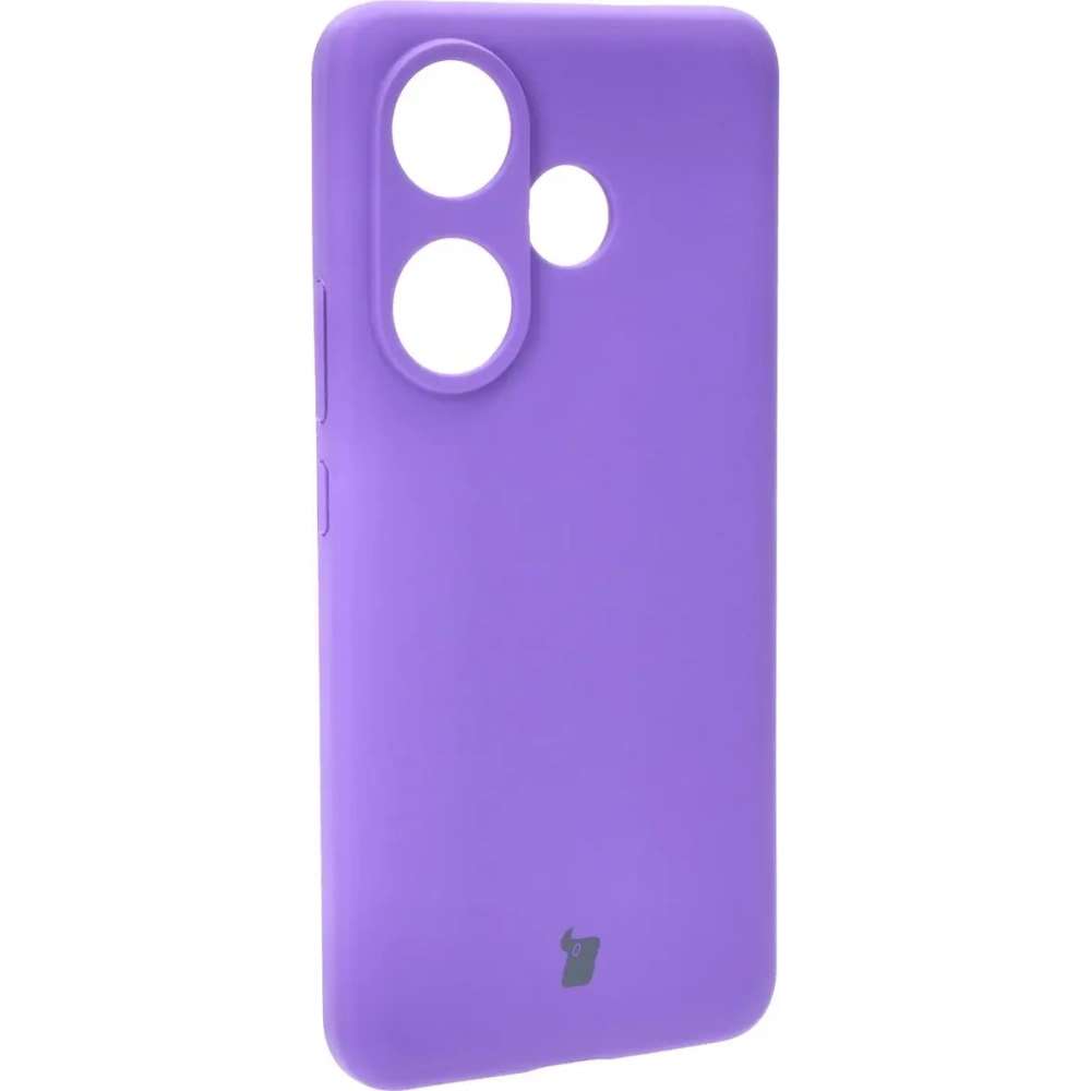 Silikonowe etui Bizon Soft Case do Xiaomi Poco F6 fioletowe