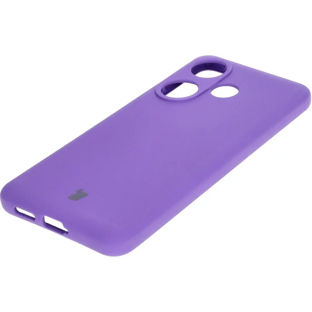 Silikonowe etui Bizon Soft Case do Xiaomi Poco F6 fioletowe