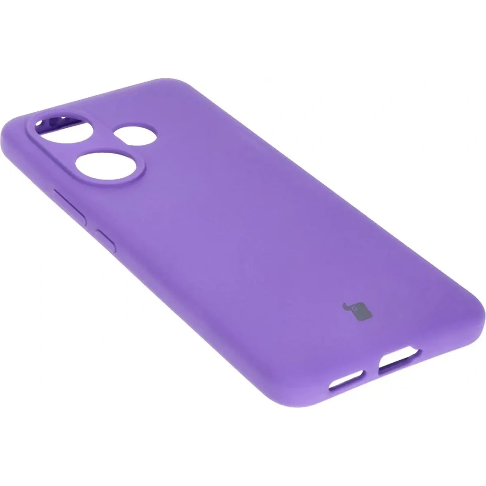 Silikonowe etui Bizon Soft Case do Xiaomi Poco F6 fioletowe