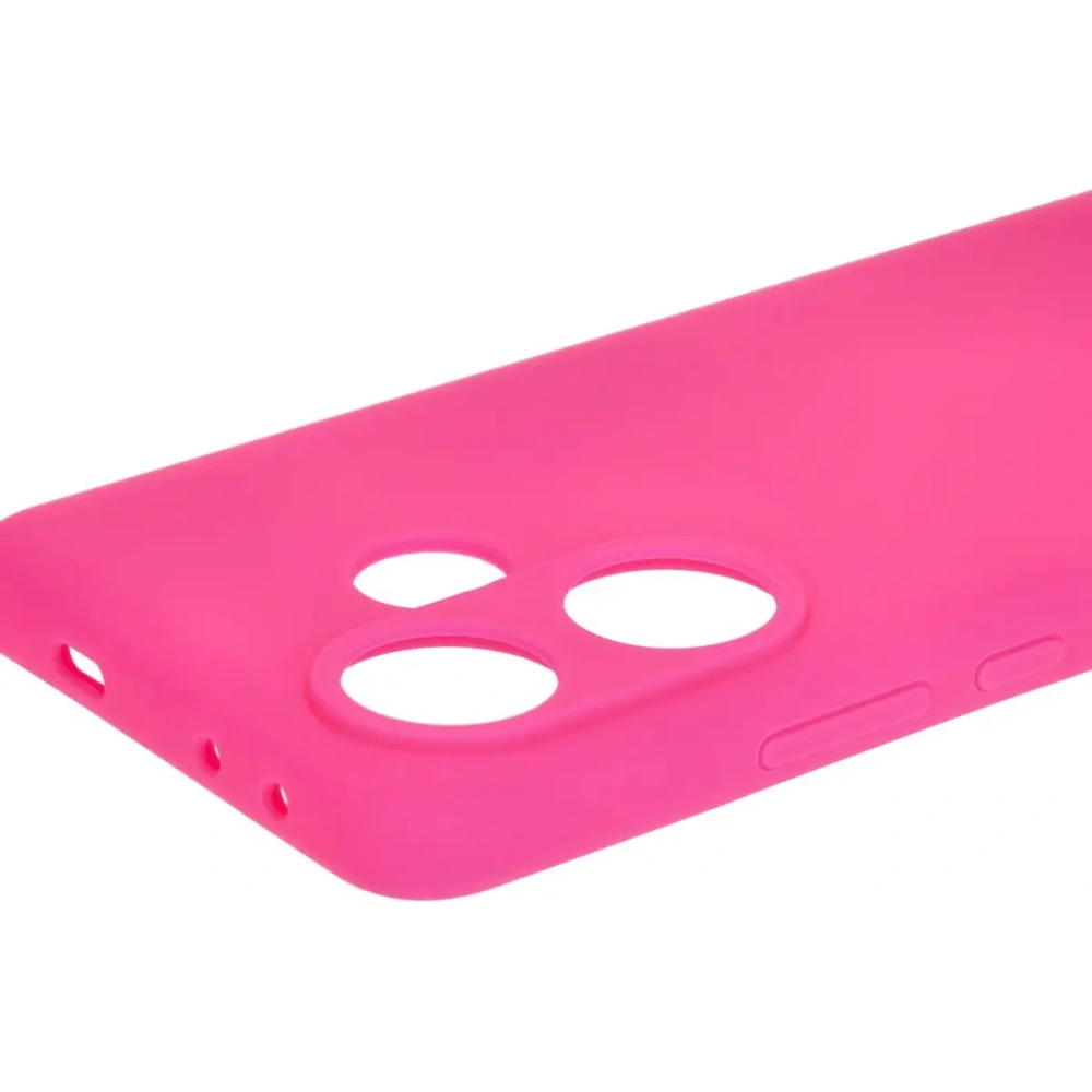 Silikonowe etui Bizon Soft Case do Xiaomi Poco F6 neonowo-różowe