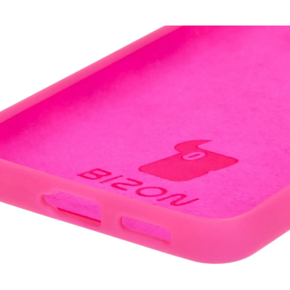 Silikonowe etui Bizon Soft Case do Xiaomi Poco F6 neonowo-różowe