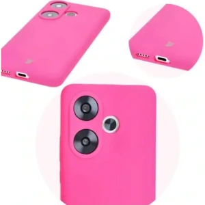 Kup Silikonowe etui Bizon Soft Case do Xiaomi Poco F6 neonowo-różowe - BIZ6183 - {ean13} - Sklep Home Screen