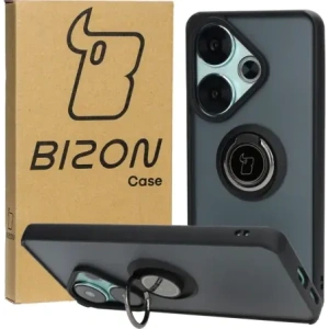Kup Etui s úchytem na prst Bizon Case Hybrid Ring pro Xiaomi Poco F6 kouřové s černým rámem - BIZ6184 - {ean13} - Sklep Home Screen