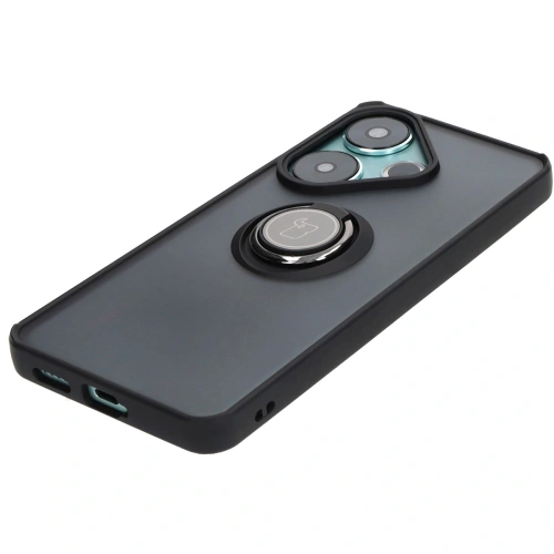 Kup Etui s úchytem na prst Bizon Case Hybrid Ring pro Xiaomi Poco F6 kouřové s černým rámem - BIZ6184 - {ean13} - Sklep Home Screen
