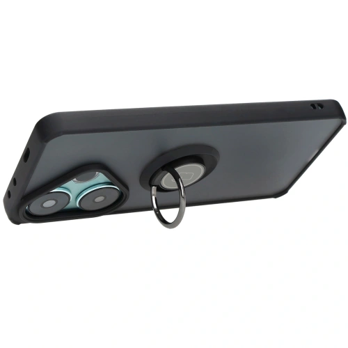 Kup Caz hybrid de bizon Ring Xiaomi Poco F6 smoky cu un cadru negru - BIZ6184 - {ean13} - Sklep Home Screen