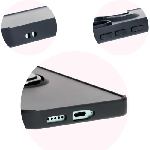 Kup Etui s úchytem na prst Bizon Case Hybrid Ring pro Xiaomi Poco F6 kouřové s černým rámem - BIZ6184 - {ean13} - Sklep Home Screen