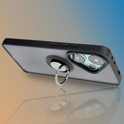 Kup Etui s úchytem na prst Bizon Case Hybrid Ring pro Xiaomi Poco F6 kouřové s černým rámem - BIZ6184 - {ean13} - Sklep Home Screen