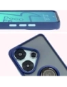 Kup Etui s úchopem na prst Bizon Case Hybrid Ring pro Xiaomi Poco F6 kouřové s modrým rámem - BIZ6185 - {ean13} - Sklep Home Screen