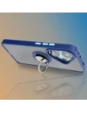 Kup Etui s úchopem na prst Bizon Case Hybrid Ring pro Xiaomi Poco F6 kouřové s modrým rámem - BIZ6185 - {ean13} - Sklep Home Screen